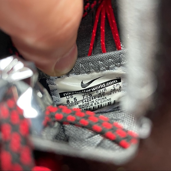 2012 NIKE LEBRON X 10 + PRESSURE BRED BLACK CHROME - Picture 6 of 7